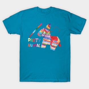 Mexican donkey colorful piñata i’d hit that cute funny design fiesta cinco de mayo T-Shirt